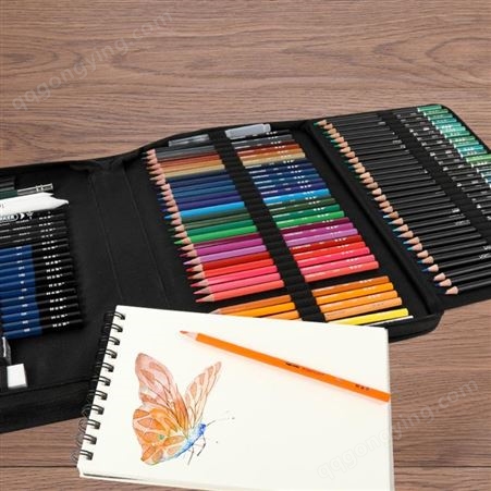 H&B彩色铅笔绘画套装水溶性油性彩铅美术用品素描套装跨境可手提